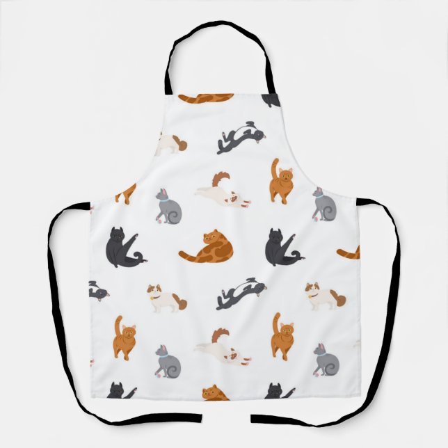 Cat pattern apron (Front)
