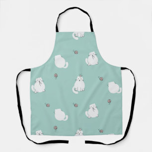 Cat pattern apron