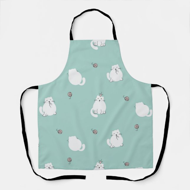 Cat pattern apron (Front)