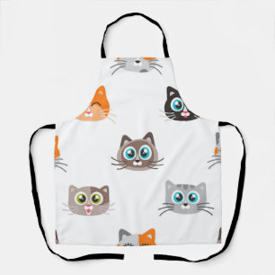 Cat pattern apron