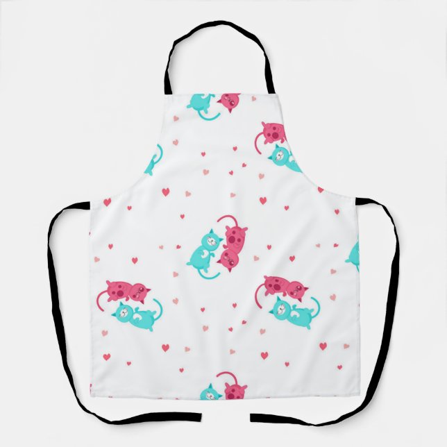 Cat pattern apron (Front)