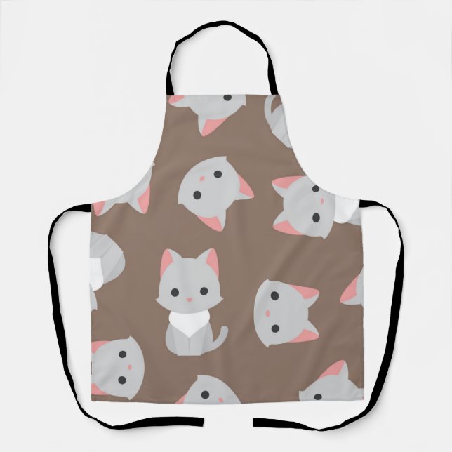 Cat pattern apron (Front)