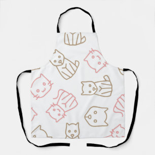 Cat pattern apron