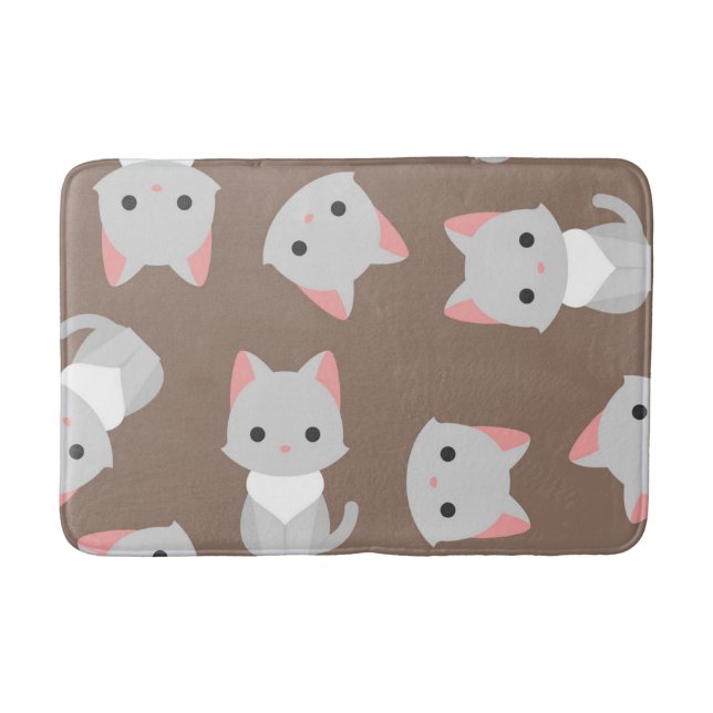 Cat pattern bath mat (Front)