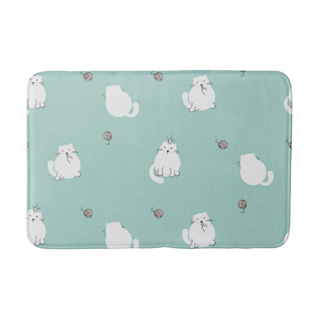 Cat pattern bath mat (Front)