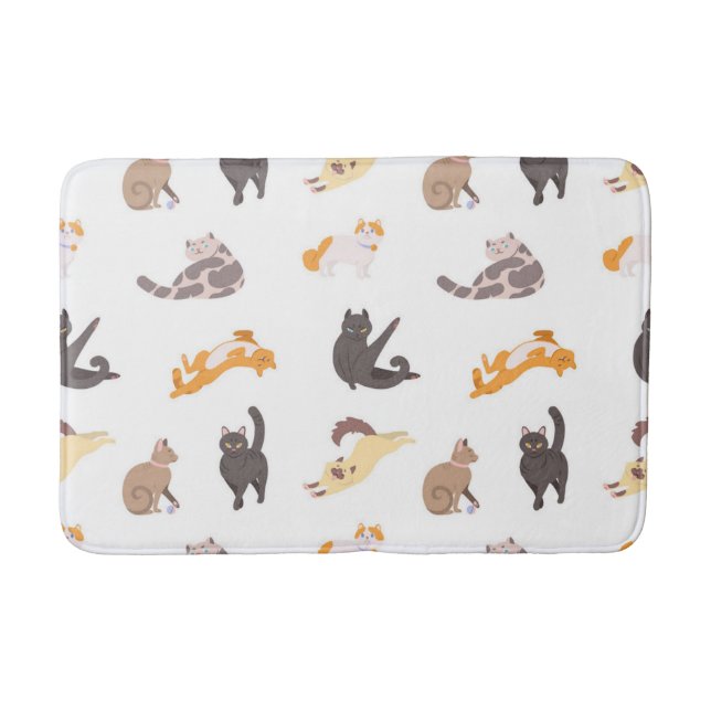 Cat pattern bath mat (Front)