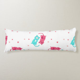 Cat pattern body cushion