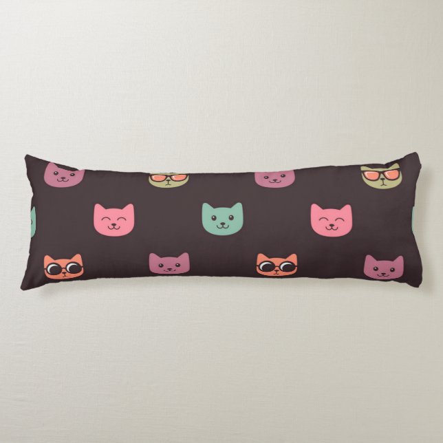 Cat pattern body cushion (Front)