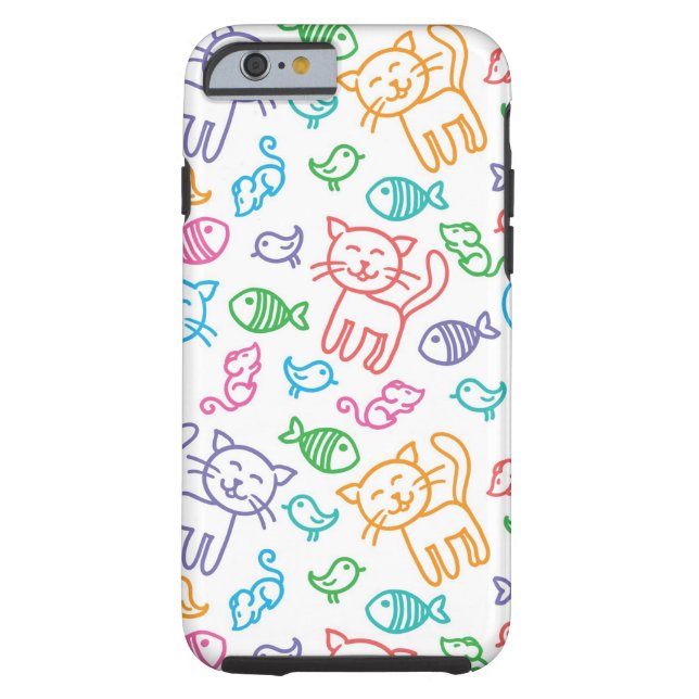 cat pattern Case-Mate iPhone case (Back)