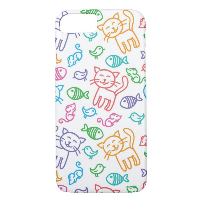 cat pattern Case-Mate iPhone case (Back)