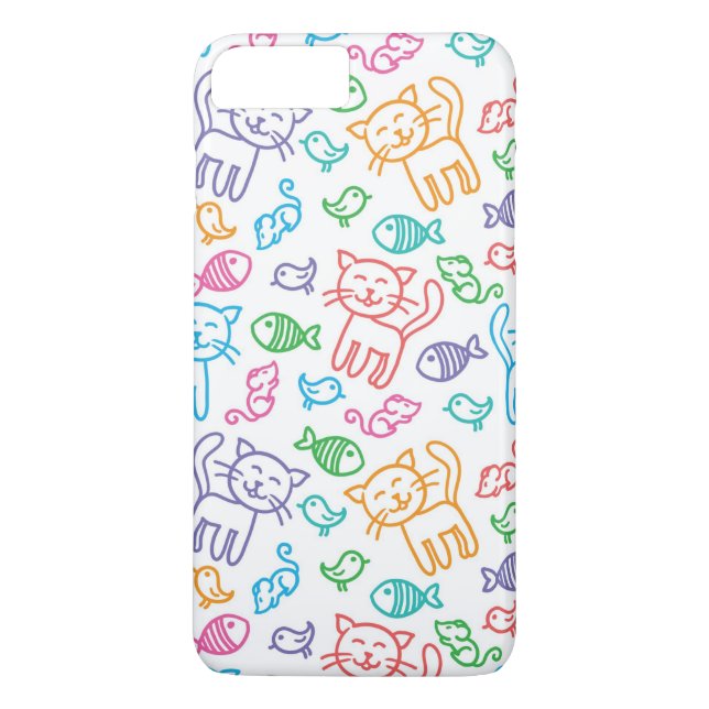 cat pattern Case-Mate iPhone case (Back)