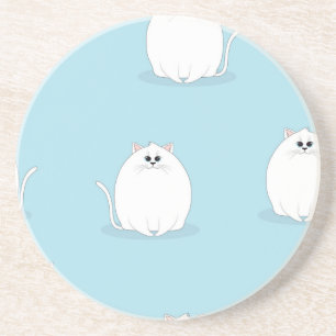 Cat pattern coaster