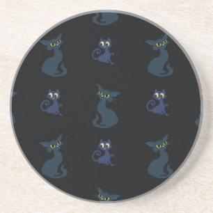 Cat pattern coaster