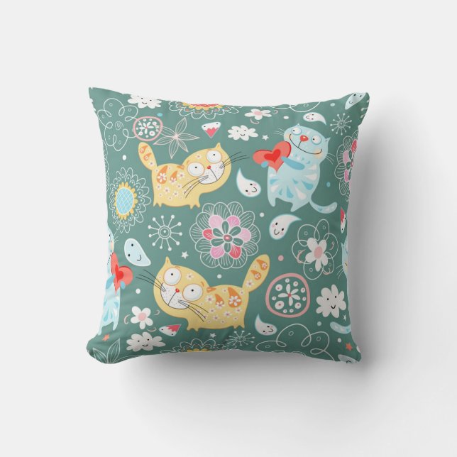 Cat pattern cushion (Front)
