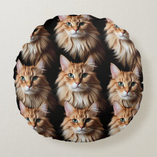cat pattern cushion