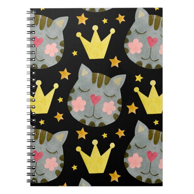 Cat Pattern Cute Pets Animals   Notebook (Front)