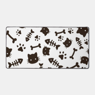 Cat pattern desk mat