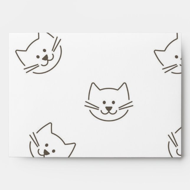 Cat pattern envelope (Front)
