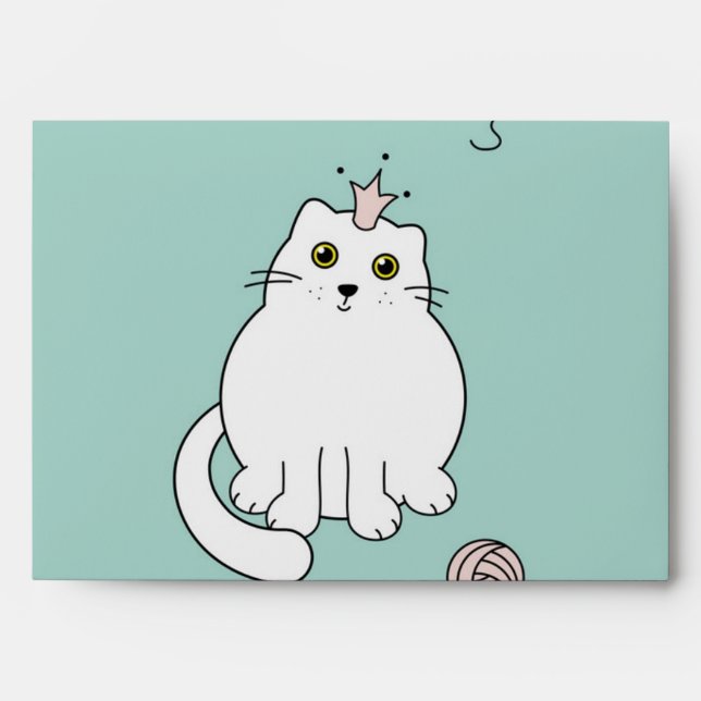 Cat pattern envelope (Front)