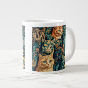 Cat Pattern Jumbo Mug