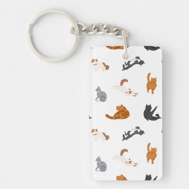 Cat pattern key ring (Front)