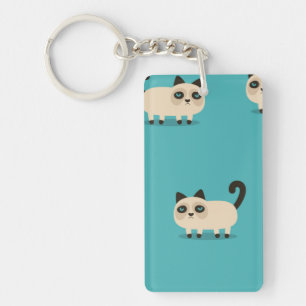 Cat pattern key ring
