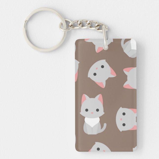 Cat pattern key ring (Front)