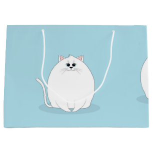 Cat pattern large gift bag