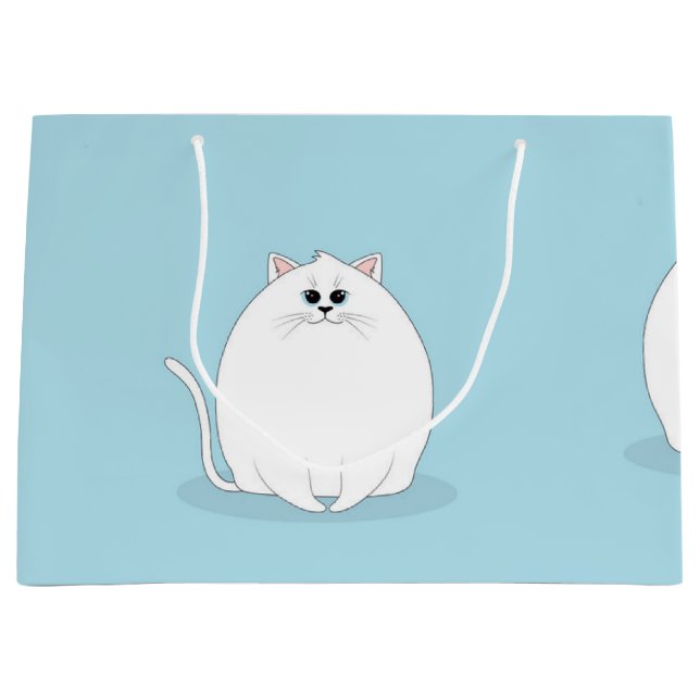 Cat pattern large gift bag (Front)