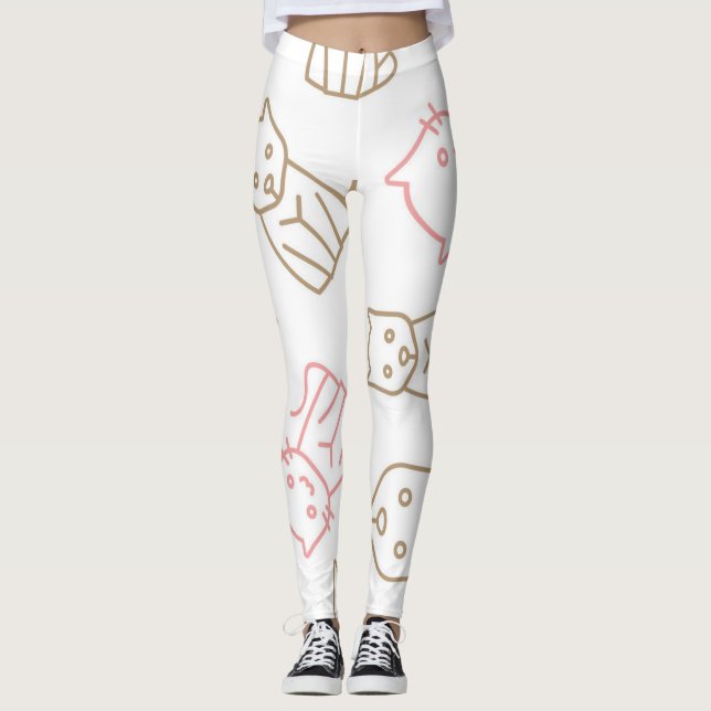 Cat pattern leggings (Front)