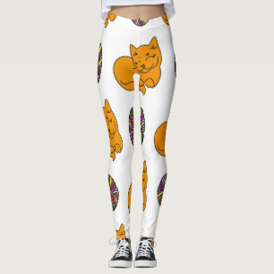 Cat pattern leggings