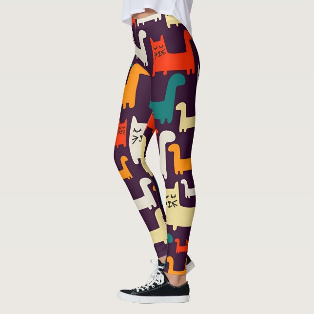 Cat  Pattern Leggings (Left)