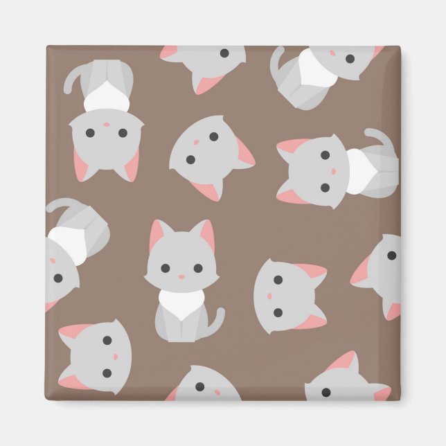 Cat pattern magnet (Front)