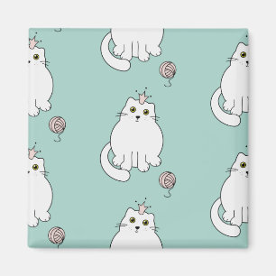 Cat pattern magnet