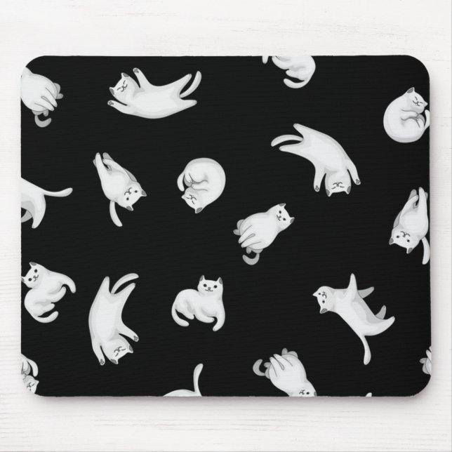 Cat pattern mouse pad (Front)