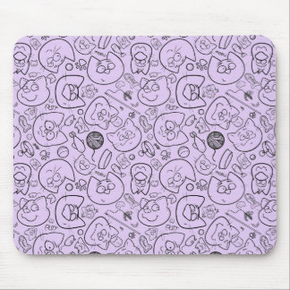 Cat pattern mousepad