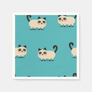 Cat pattern napkin