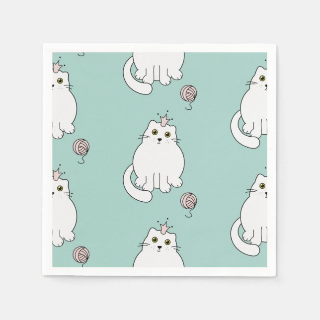 Cat pattern napkin (Front)