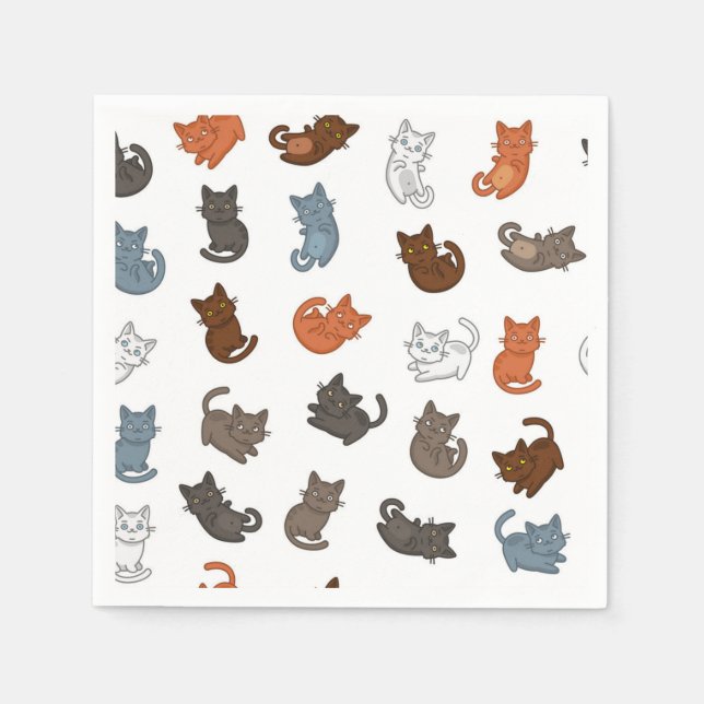Cat pattern napkin (Front)