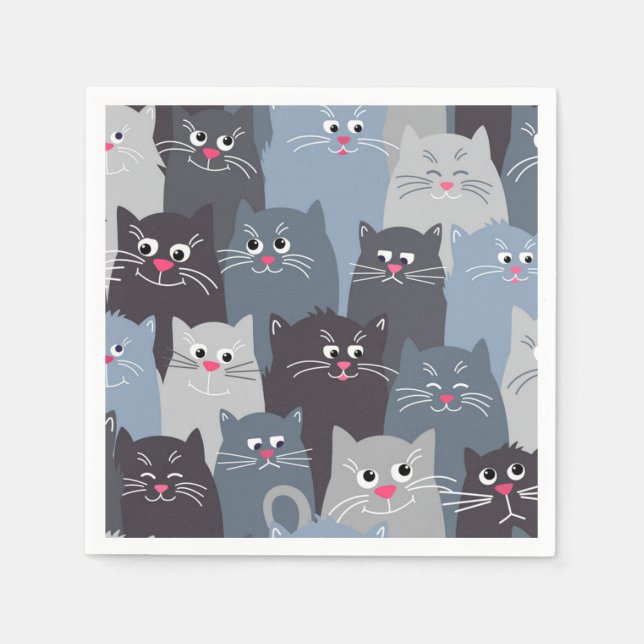 Cat pattern napkin (Front)
