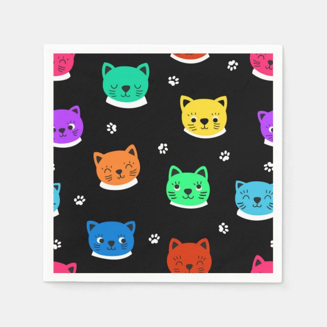 Cat pattern napkin (Front)