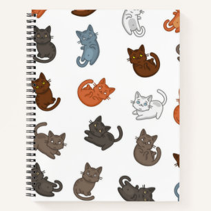 Cat pattern notebook