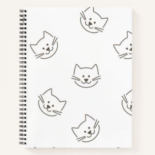 Cat pattern notebook