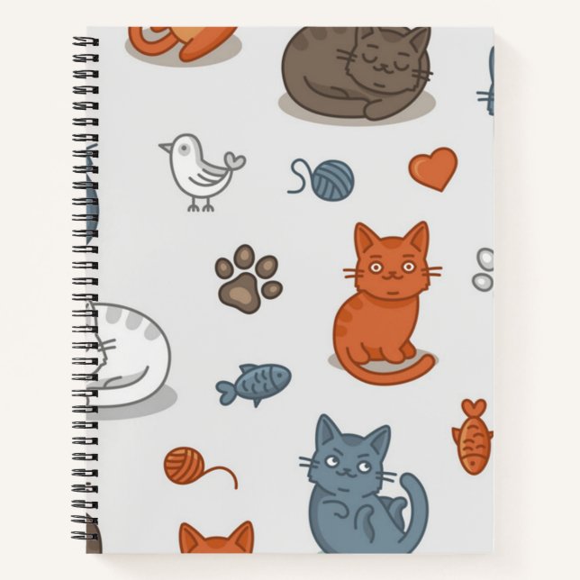 Cat pattern notebook (Front)