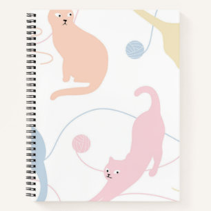 Cat pattern notebook