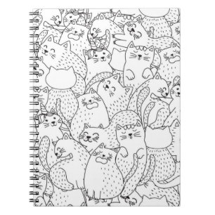 Cat pattern notebook