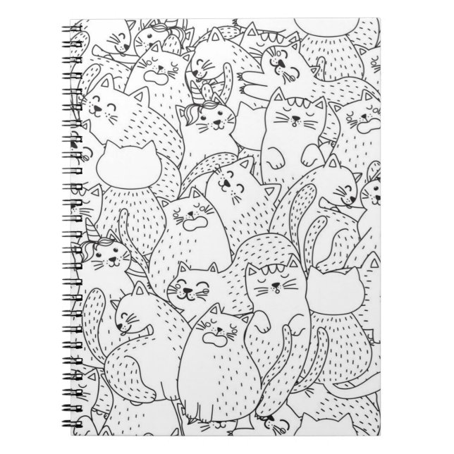 Cat pattern notebook (Front)