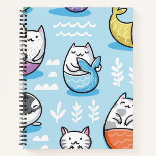 Cat pattern notebook