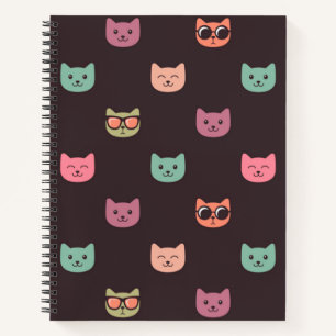 Cat pattern notebook