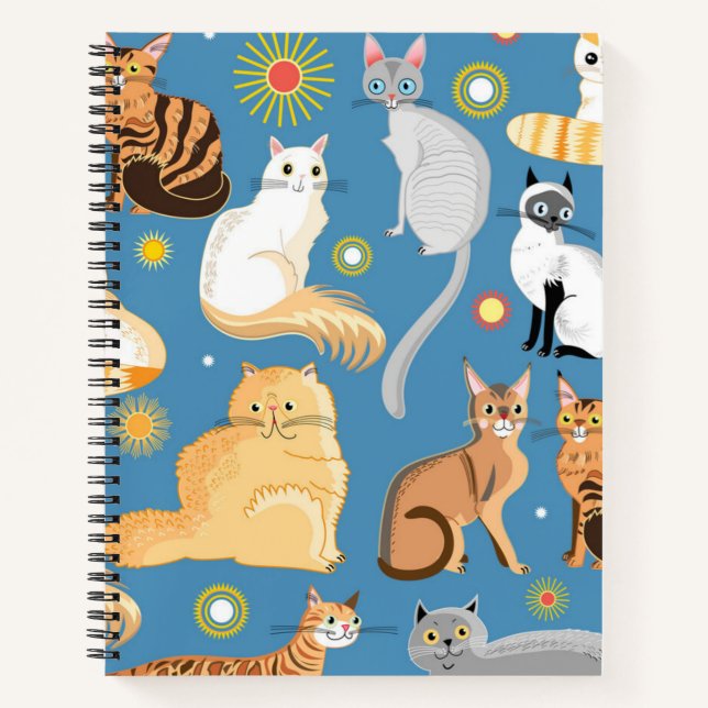 Cat pattern notebook (Front)